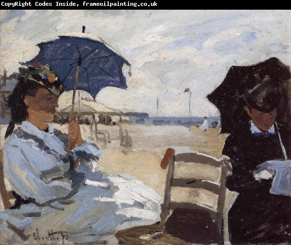 Claude Monet The Beach at Trouville
